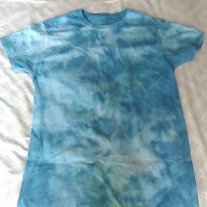 Navy blue mixed with purple tie dye shirt (M)